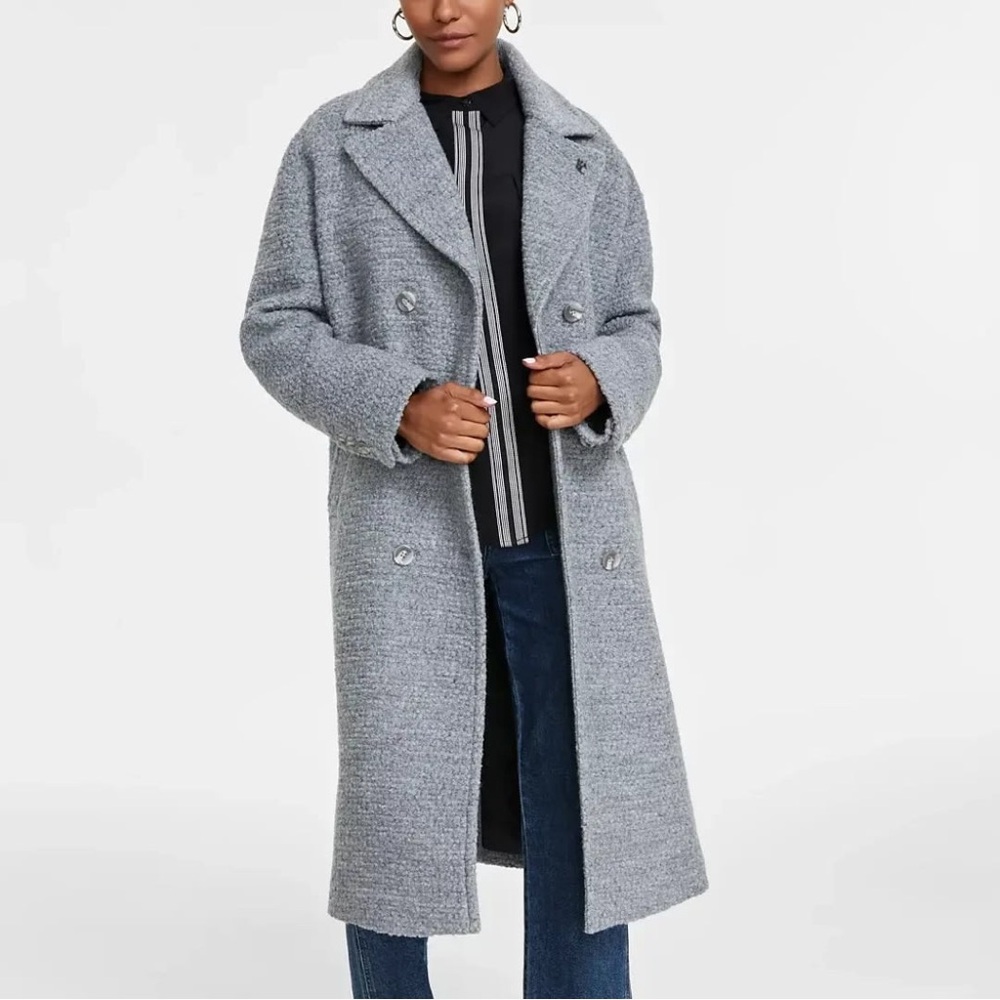 KARL LAGERFELD PARIS Women's Double-Breasted Overcoat